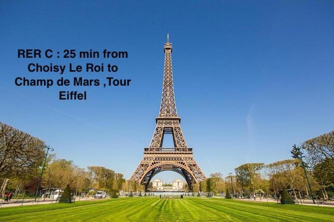 Апартаменти Proche Paris, Gare Rer C A 2 Min A Pieds, Notre Dame A 15Min, Parking Prive Et Traveller Awards 2025 Шуазі-ле-Руа Екстер'єр фото