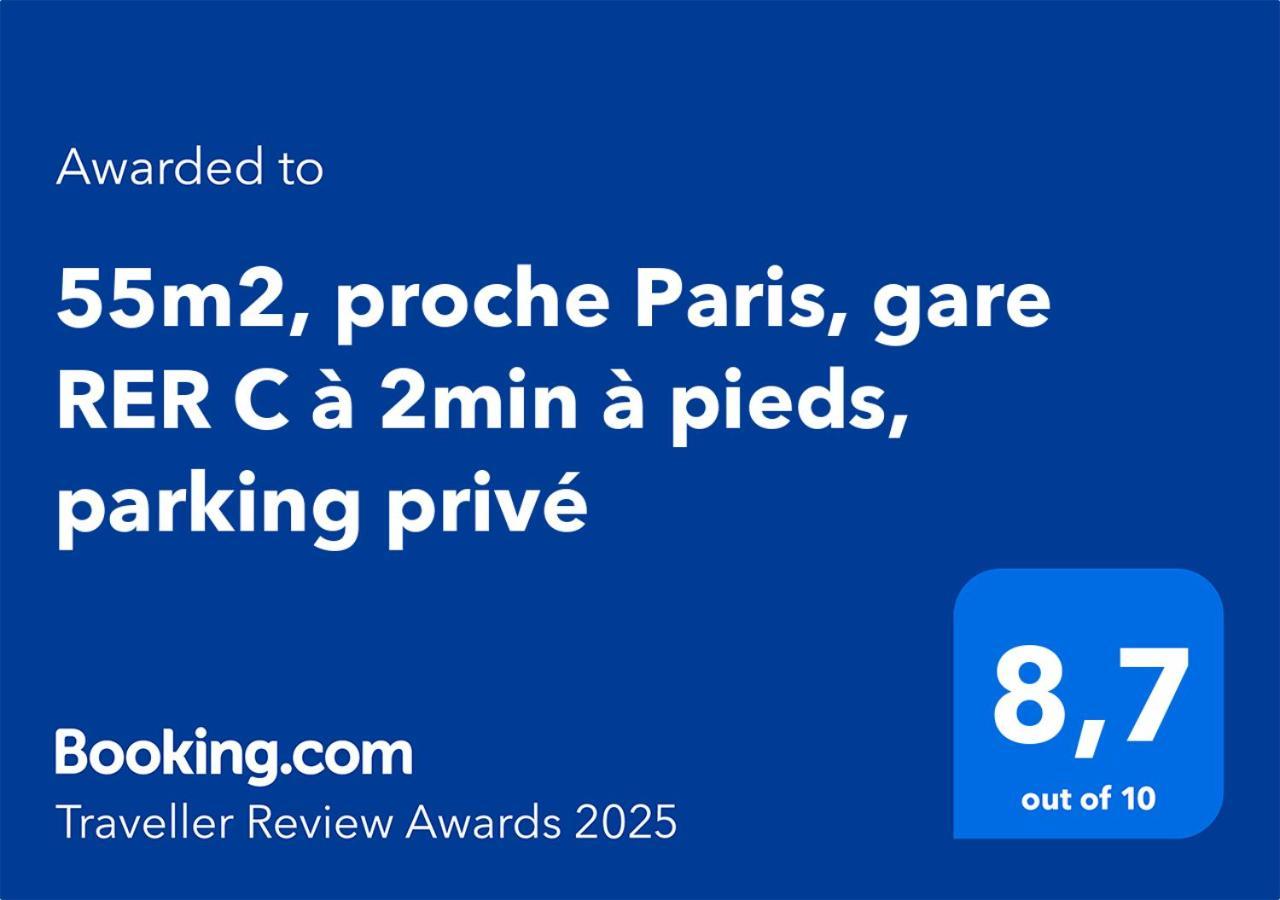 Апартаменти Proche Paris, Gare Rer C A 2 Min A Pieds, Notre Dame A 15Min, Parking Prive Et Traveller Awards 2025 Шуазі-ле-Руа Екстер'єр фото